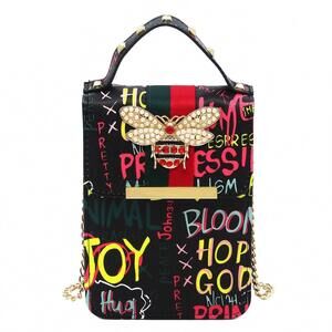 NEW ALBA HANDBAG women's queen bee mini bag in black